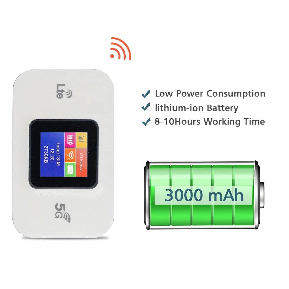 ALLINGE XYY665 Portable Wifi Router E5785 Hotspot 4g Sim Router Support B1/3/5/7/8/20/38/39/40/41